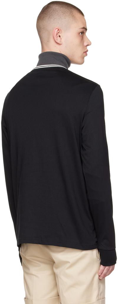 Black Twin Tipped Long Sleeve T-Shirt商品第3张图片规格展示