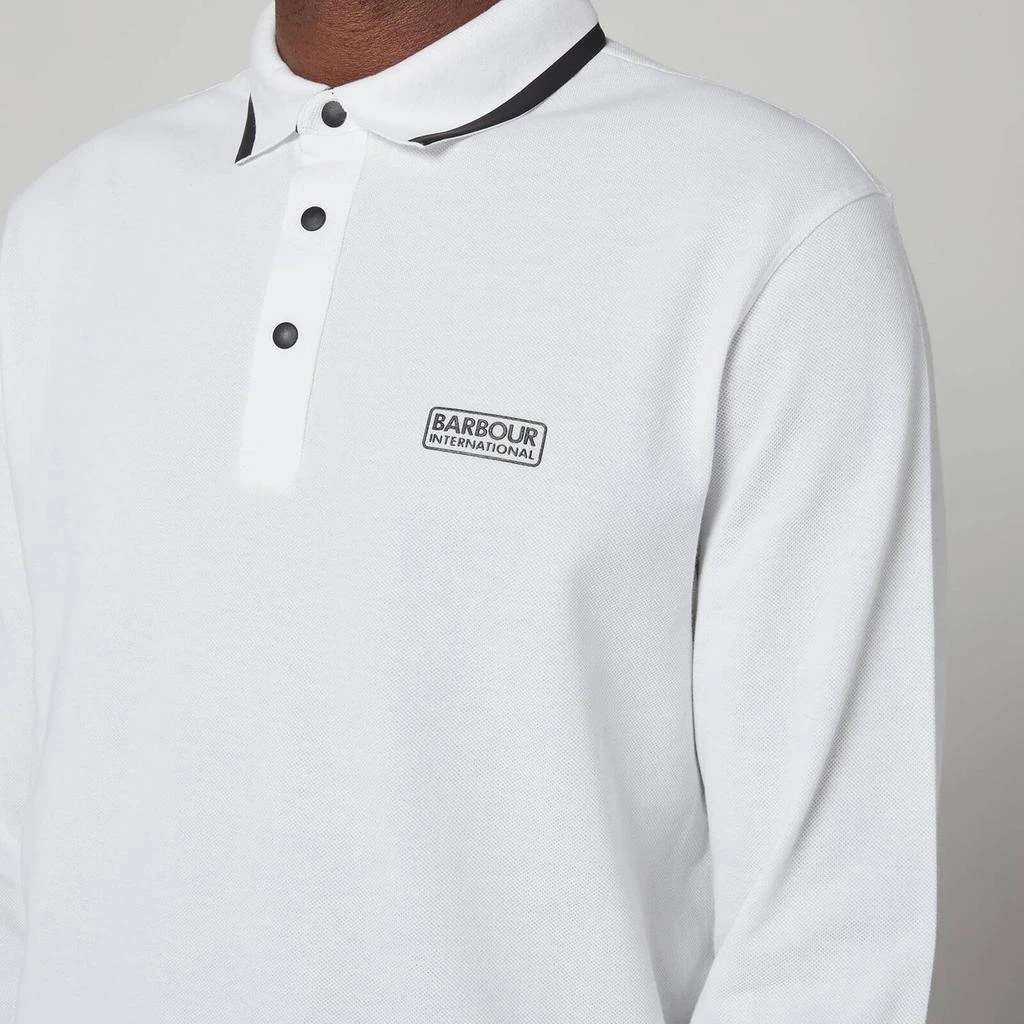 商品Barbour|Barbour International Men's Axle Long Sleeve Polo Shirt - White,价格¥319,第4张图片详细描述