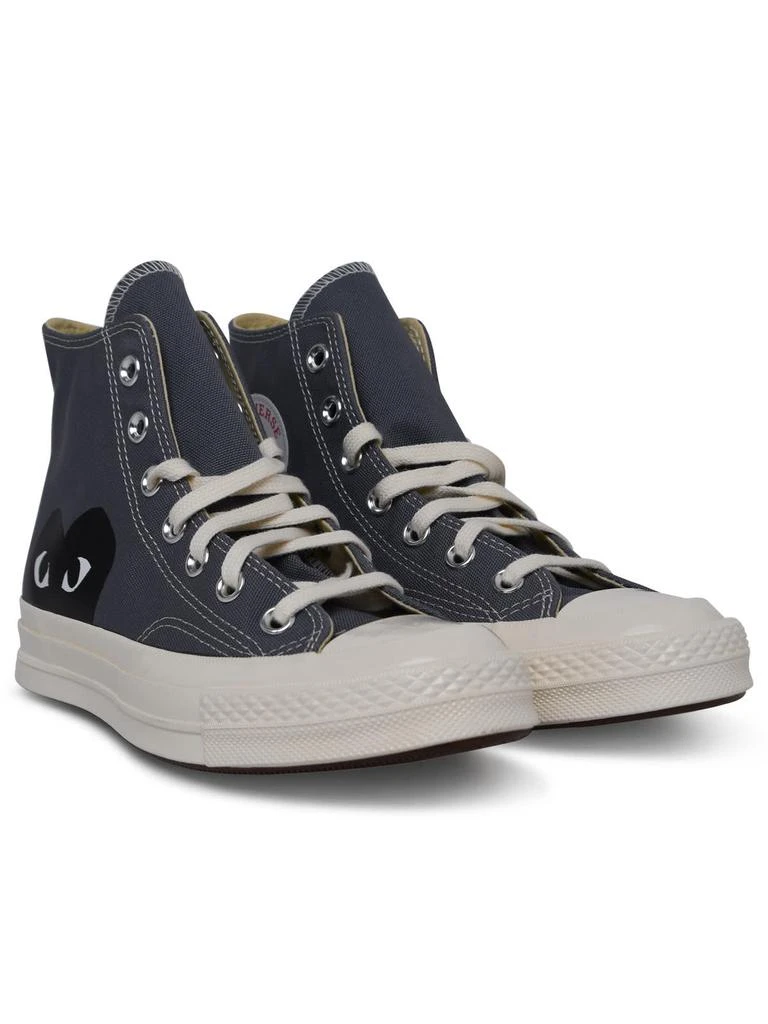 商品Comme des Garcons|High Top Grey Canvas Sneakers,价格¥1321,第2张图片详细描述