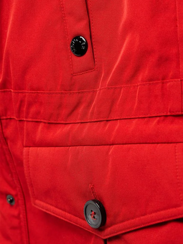 商品Moncler|Moncler - Macareux Fur-Trim Coat,价格¥8562,第4张图片详细描述