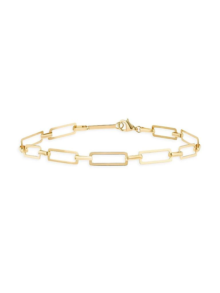 商品LANA|14K Yellow Gold Paperclip Chain Bracelet,价格¥4762,第1张图片