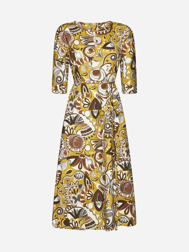 商品MAX MARA S|Rossana print cotton midi dress,价格¥1464,第1张图片