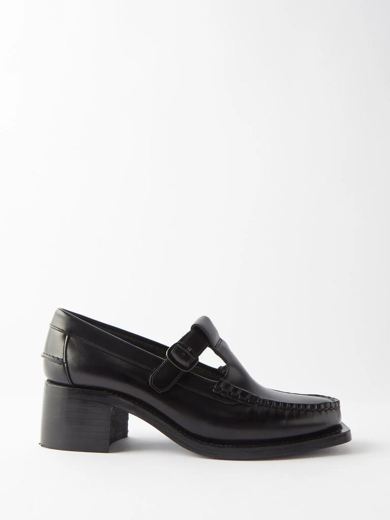 商品Hereu|Alber 20 T-bar leather loafers,价格¥2003,第1张图片