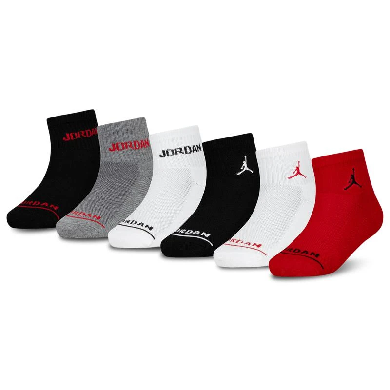 商品Jordan|Jordan Legend Ankle 6-Pack Socks - Boys' Grade School,价格¥112,第1张图片