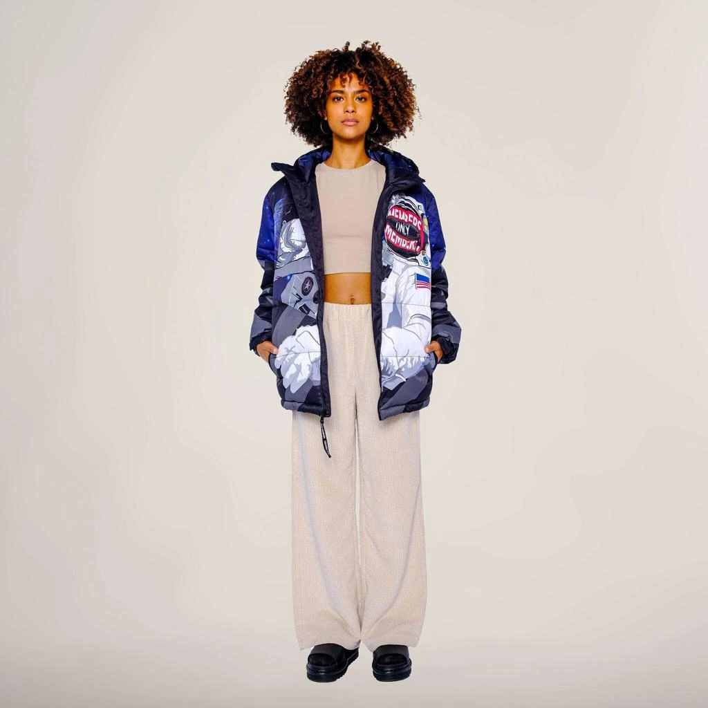 商品Members Only|Women's Space Puffer Oversized Jacket,价格¥336,第3张图片详细描述