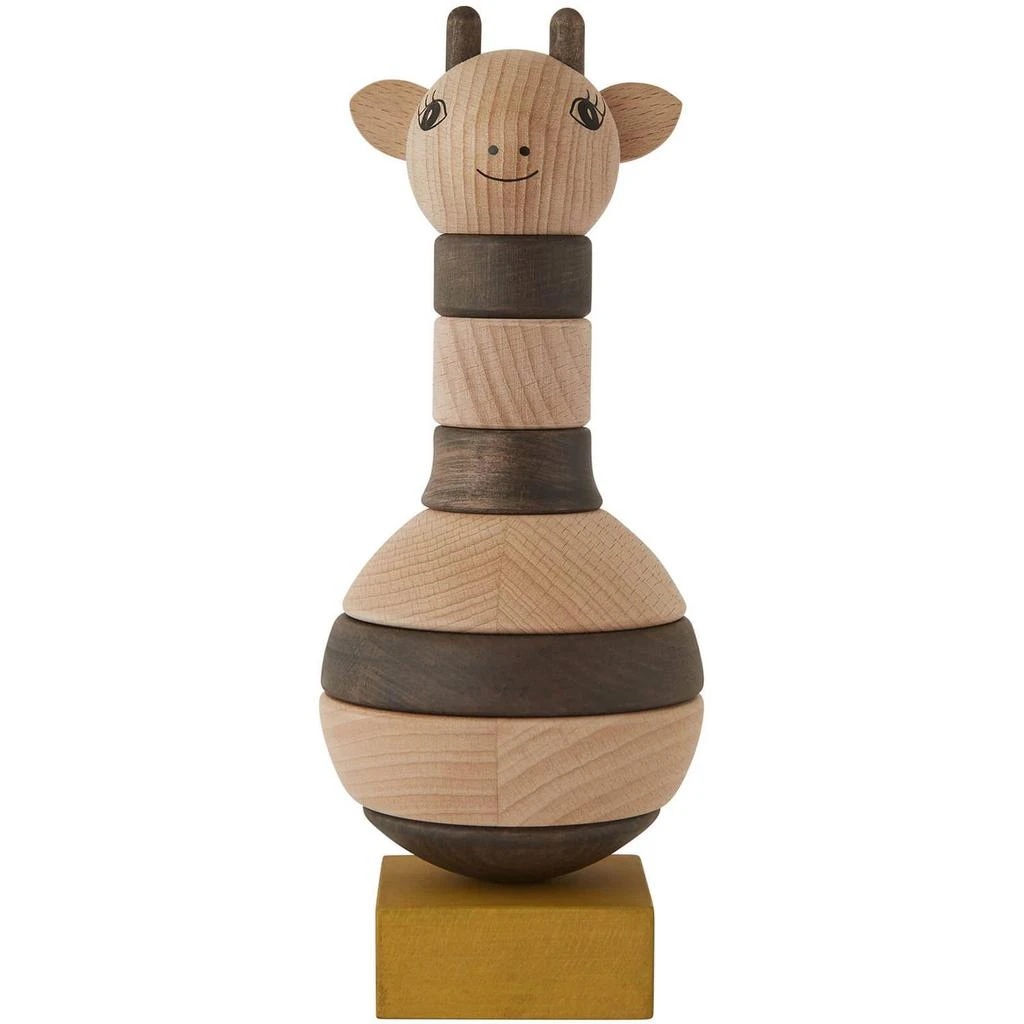 商品The Hut|OYOY Mini Wooden Stacking Giraffe - Nature / Dark,价格¥139,第1张图片