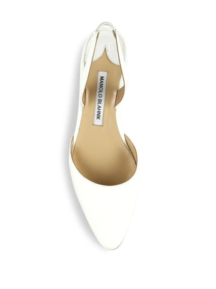 商品Manolo Blahnik|Manolo Blahnik - Aspro Patent Leather Block Heel Slingbacks,价格¥2021,第4张图片详细描述