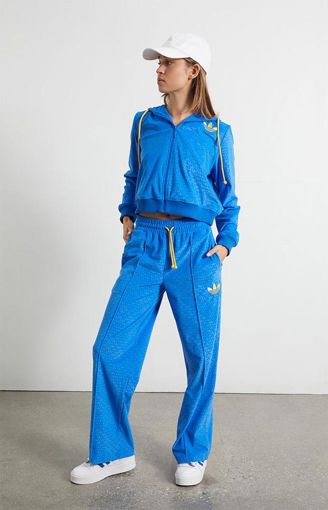 Blue Adicolor Heritage Now Velour Sweatpants商品第1张图片规格展示