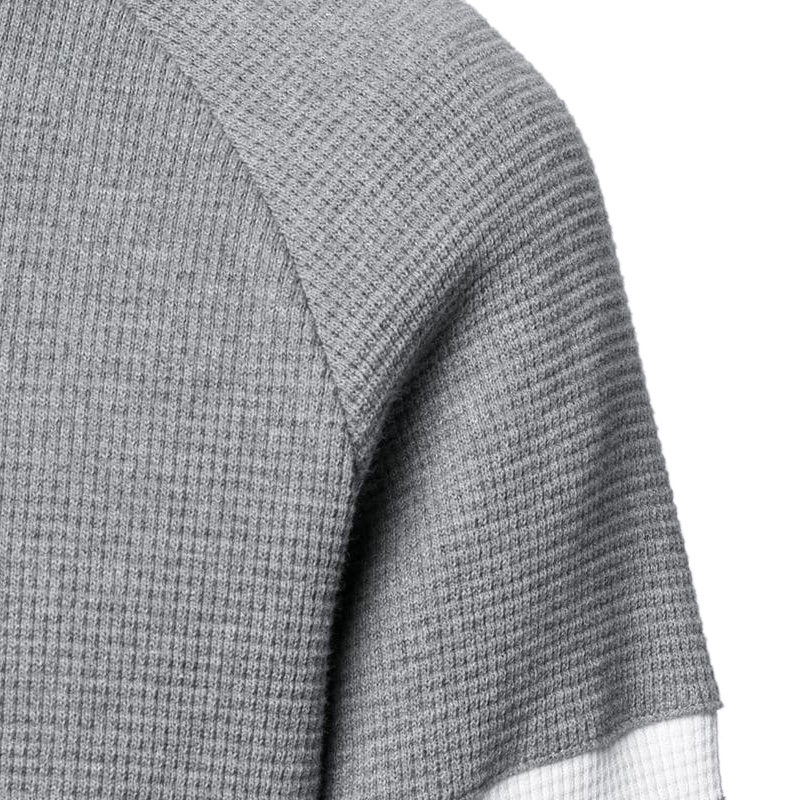 THOM BROWNE 男士灰色圆领棉质卫衣 MJT205A-06452-035商品第2张图片规格展示