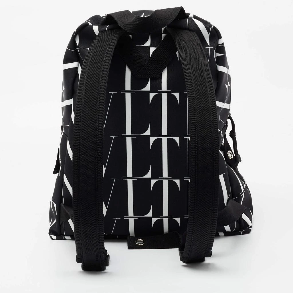 商品Valentino|Valentino Black Canvas VLTN Backpack,价格¥4598,第4张图片详细描述