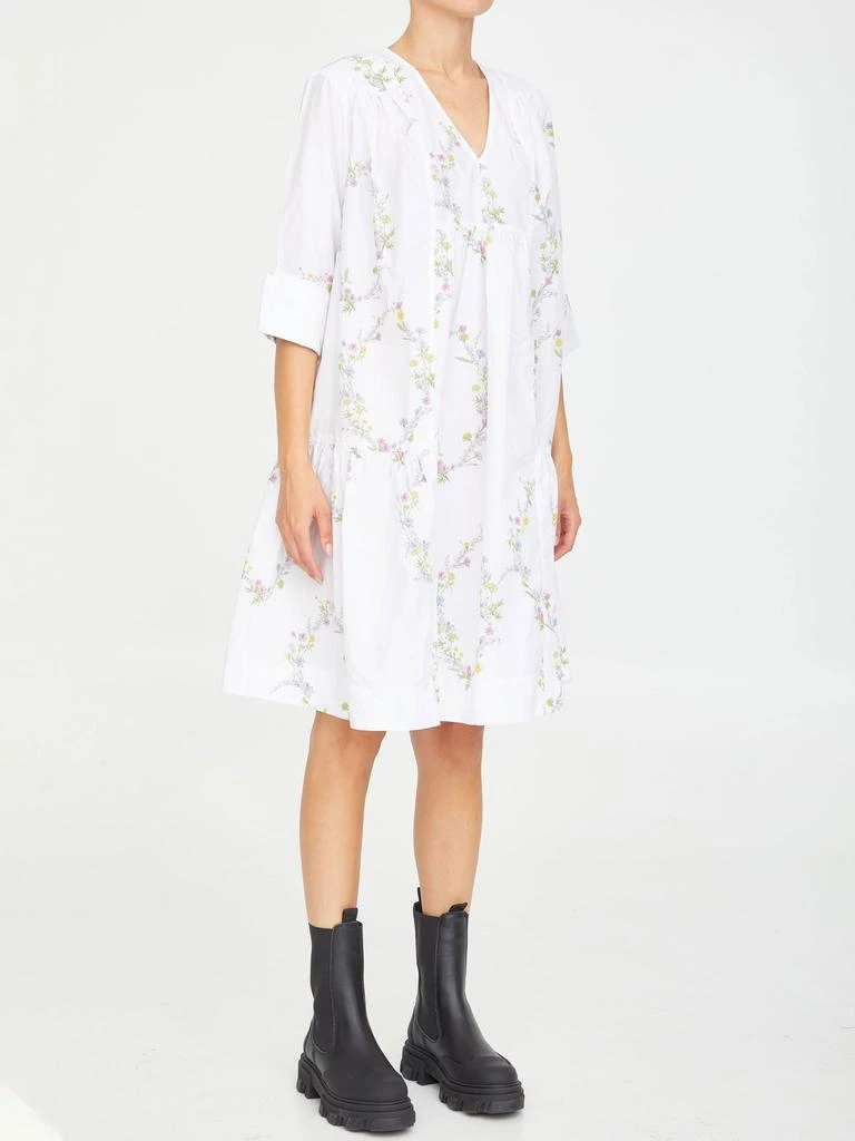 商品Ganni|Ganni Floral Cotton Dress,价格¥1375,第2张图片详细描述