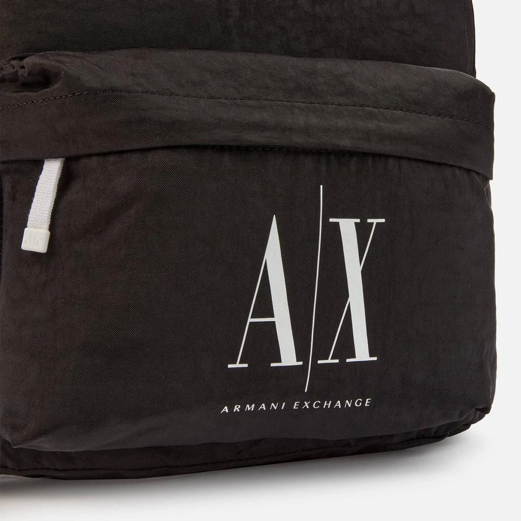 商品Armani Exchange|Armani Exchange Men's Ax Logo Backpack - Black,价格¥534,第3张图片详细描述