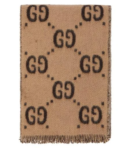 商品Gucci|GG jacquard wool scarf,价格¥2538,第2张图片详细描述