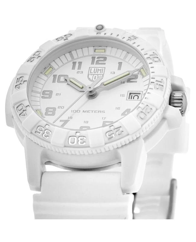 商品Luminox|Luminox Sea Series Sea Turtle White Dial Silicone Strap Men&apos;s Watch XS.0307.WO,价格¥1406,第2张图片详细描述