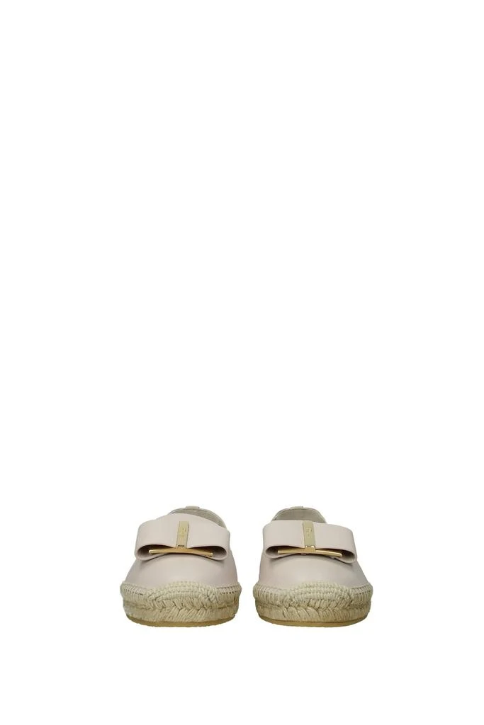 商品Salvatore Ferragamo|Espadrilles sannio Leather Pink Pink Powder,价格¥1325,第3张图片详细描述