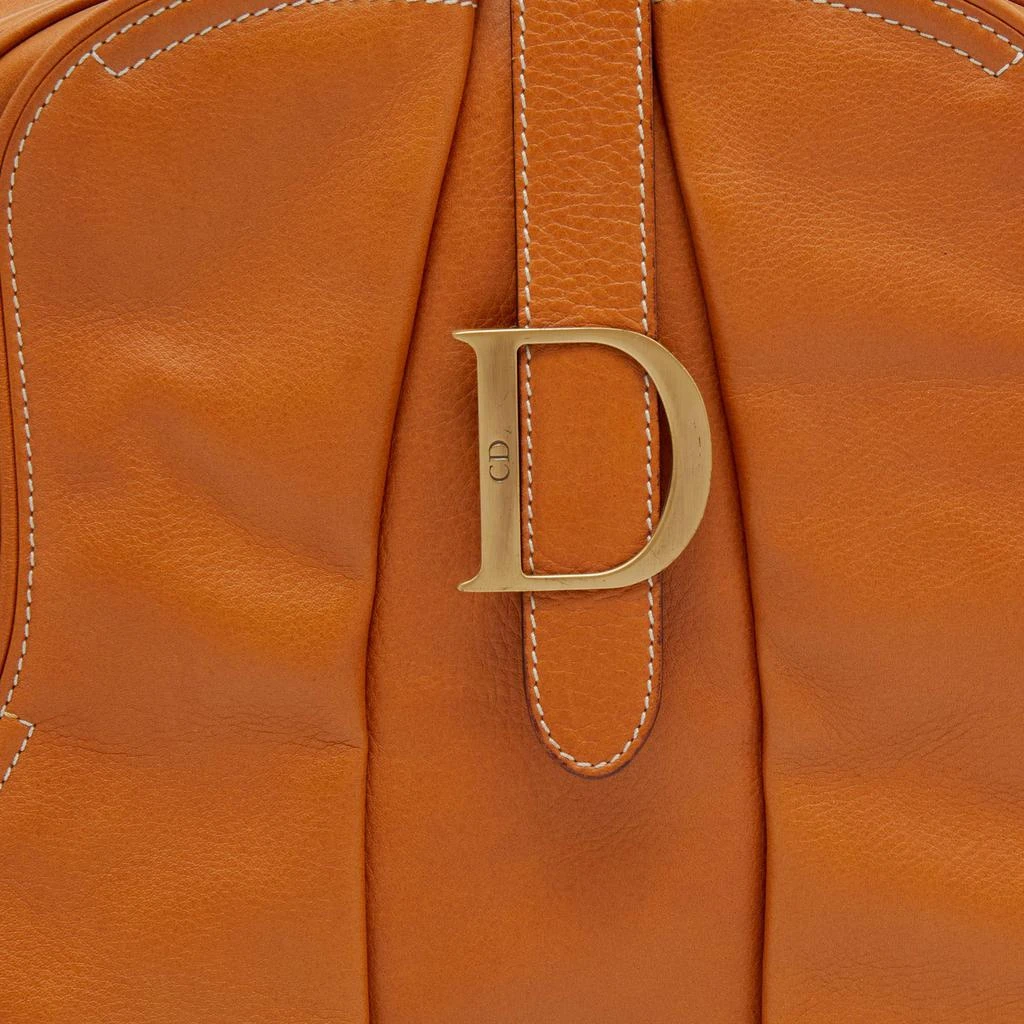 商品[二手商品] Dior|Dior Brown Leather Double Saddle Bowler Bag,价格¥5184,第5张图片详细描述