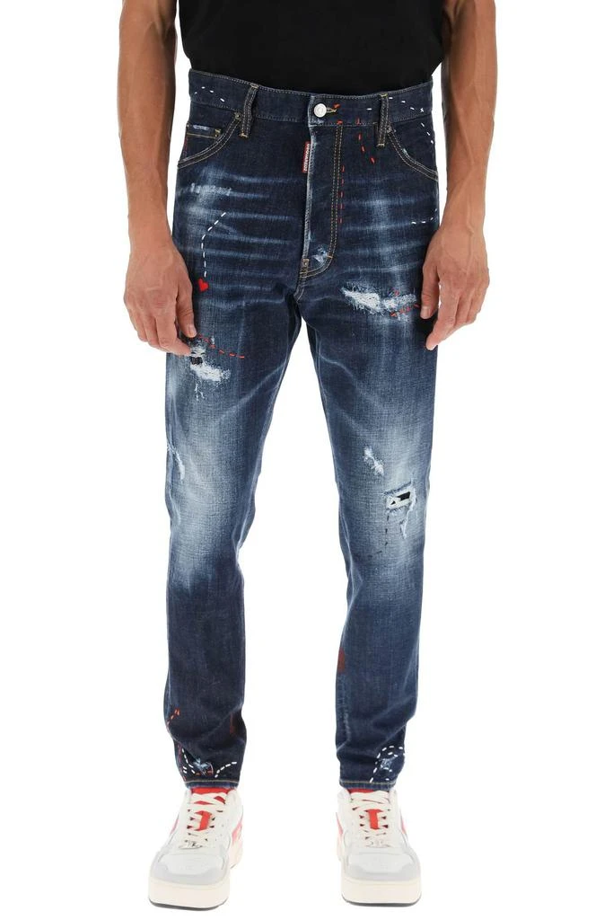 商品DSQUARED2|Dsquared2 jeans with decorative topstitching,价格¥3051,第2张图片详细描述