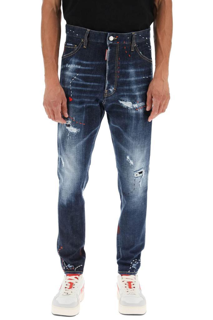 商品DSQUARED2|Dsquared2 jeans with decorative topstitching,价格¥3123,第4张图片详细描述