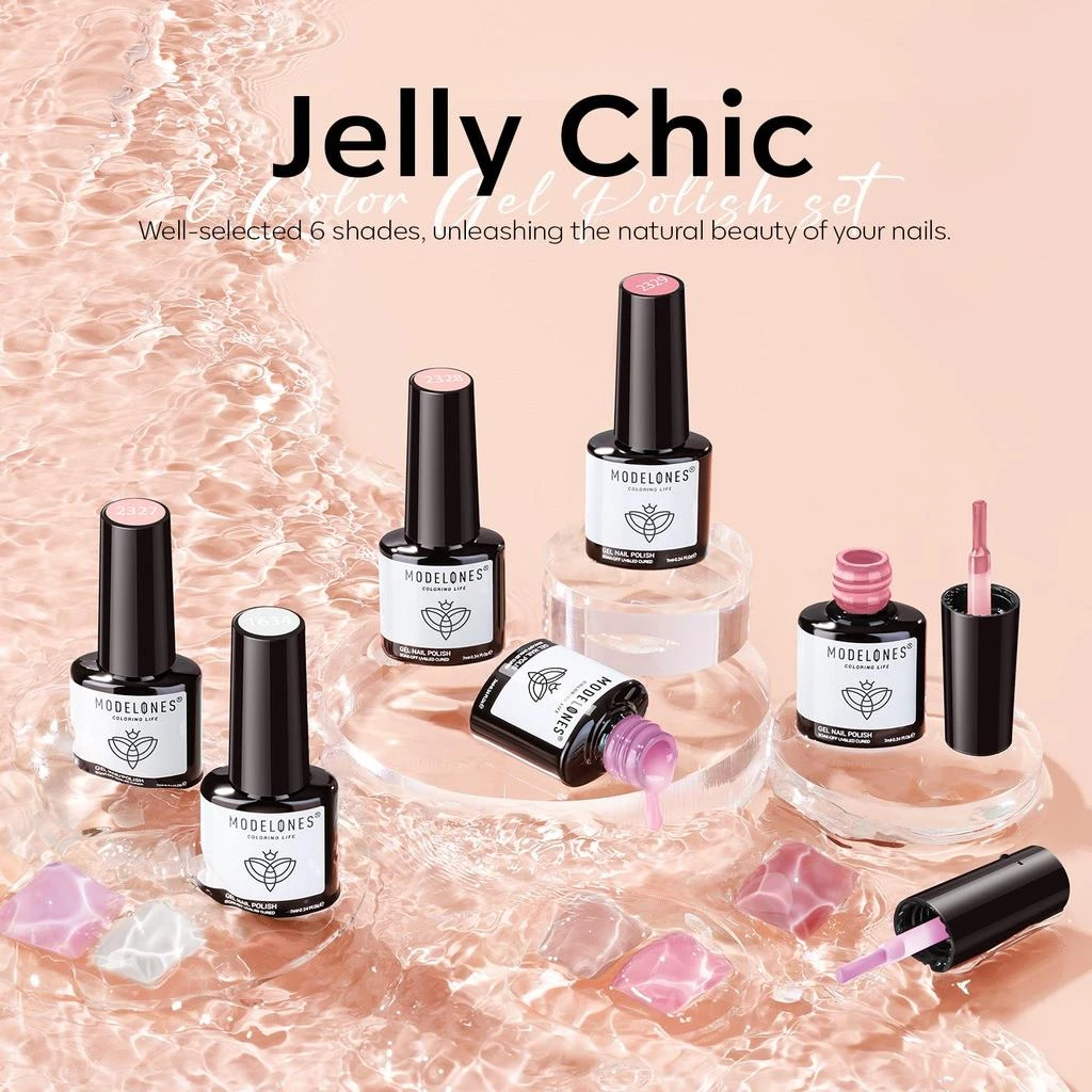 6 Shades Gel Nail Polish Set Collection 商品