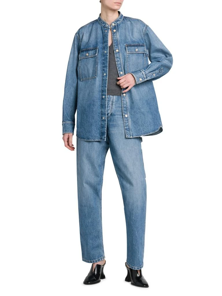 商品Bottega Veneta|Eco Wash Denim Shacket,价格¥10825,第2张图片详细描述