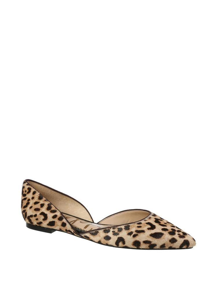 商品Sam Edelman|Rodney Leopard Print Calf Hair d'Orsay Flats,价格¥906,第1张图片