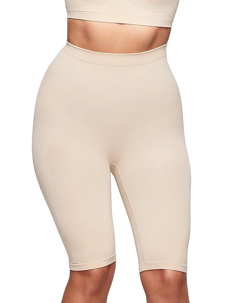 商品SKIMS|Seamless Sculpt High-Waisted Above-The-Knee Shorts,价格¥331,第3张图片详细描述