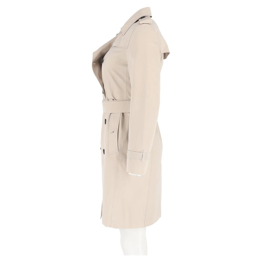 商品[二手商品] Burberry|Belted Double-Breasted Trench Coat in Beige Cotton,价格¥11855,第5张图片详细描述
