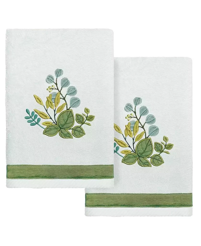 商品Linum Home Textiles|Textiles Turkish Cotton Botanica Embellished Fingertip Towel Set, 2 Piece,价格¥271,第1张图片