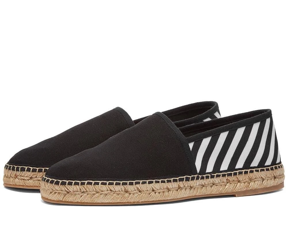 商品Off-White|OFF-WHITE Diagonal Stripes Logo Espadrilles,价格¥2660,第2张图片详细描述