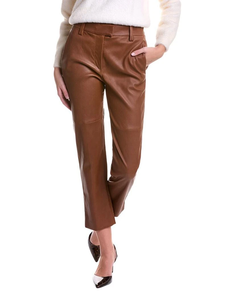 商品Brunello Cucinelli|Brunello Cucinelli Leather Pant,价格¥11191,第1张图片