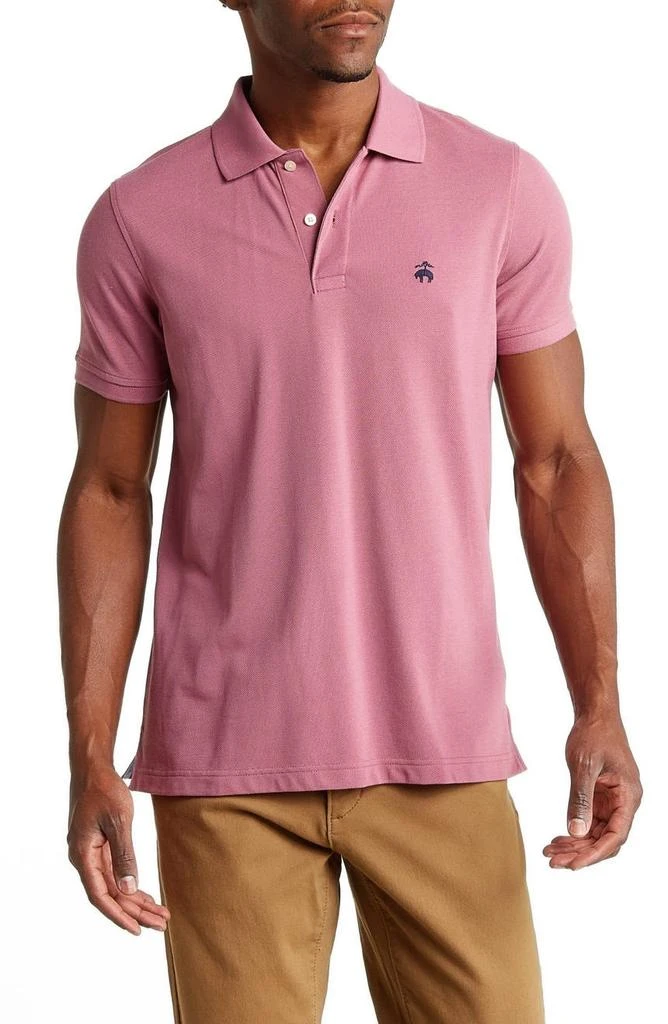 商品Brooks Brothers|Solid Piqué Short Sleeve Polo,价格¥300,第1张图片