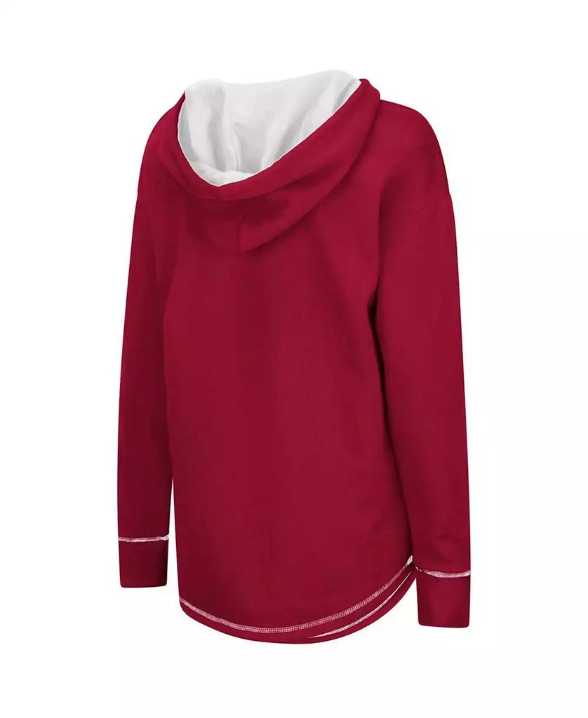商品Colosseum|Women's Crimson Alabama Crimson Tide Tunic Pullover Hoodie,价格¥278,第3张图片详细描述