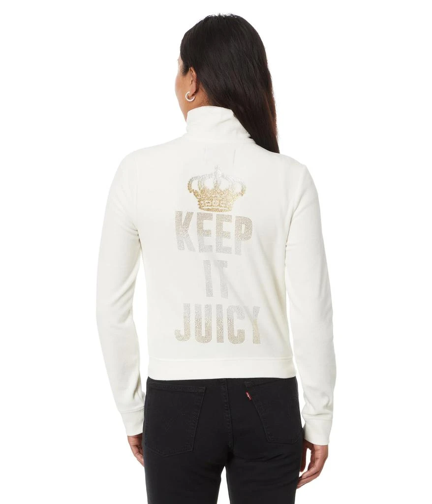 商品Juicy Couture|Heritage Mock Neck Track Jacket with Back Graphic,价格¥269,第2张图片详细描述