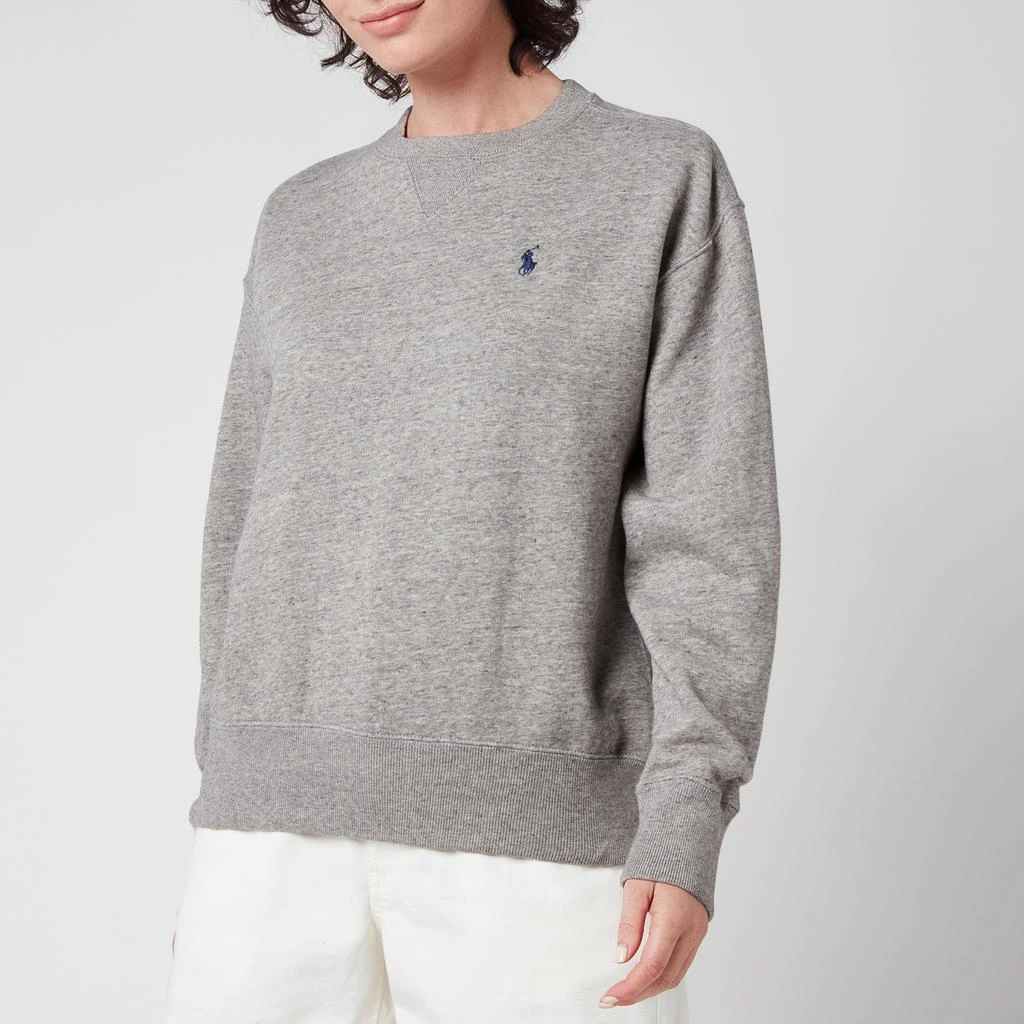 商品Ralph Lauren|Polo Ralph Lauren Women's Long Sleeve Sweatshirt - Dark Vintage Heather,价格¥1362,第1张图片