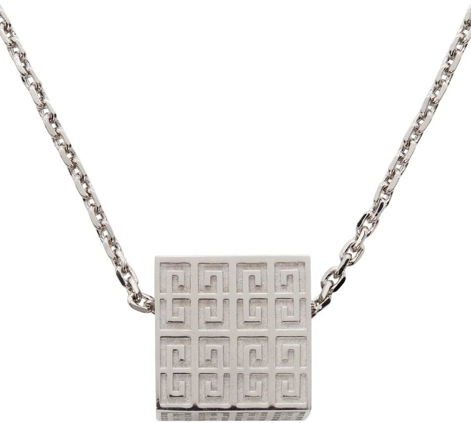 商品Givenchy|Silver G Square Necklace,价格¥1433,第2张图片详细描述