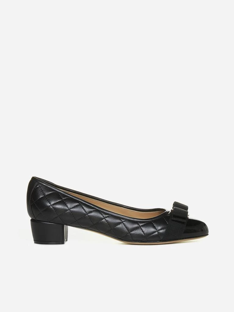 商品Salvatore Ferragamo|Vara quilted leather ballet flats,价格¥4173,第1张图片