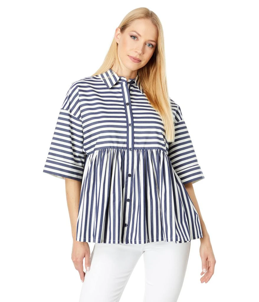 商品Kate Spade|Julia Stripe Button-Front Shirt,价格¥608,第1张图片