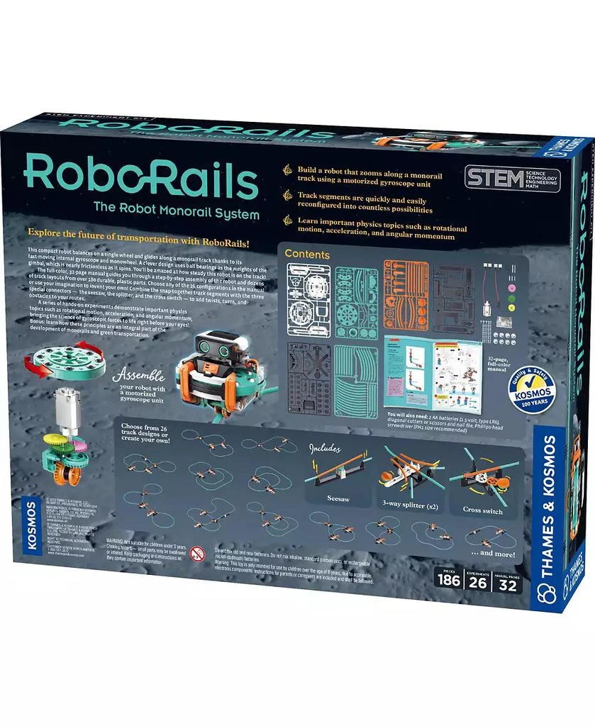 商品Thames & Kosmos|RoboRails: The Robot Monorail System Set,价格¥374,第2张图片详细描述