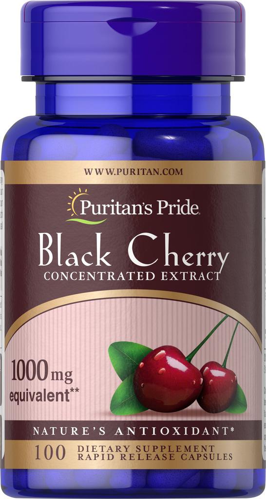 Puritan's Pride | Black Cherry Extract 1000 mg 100 Capsules 245.65元 商品图片