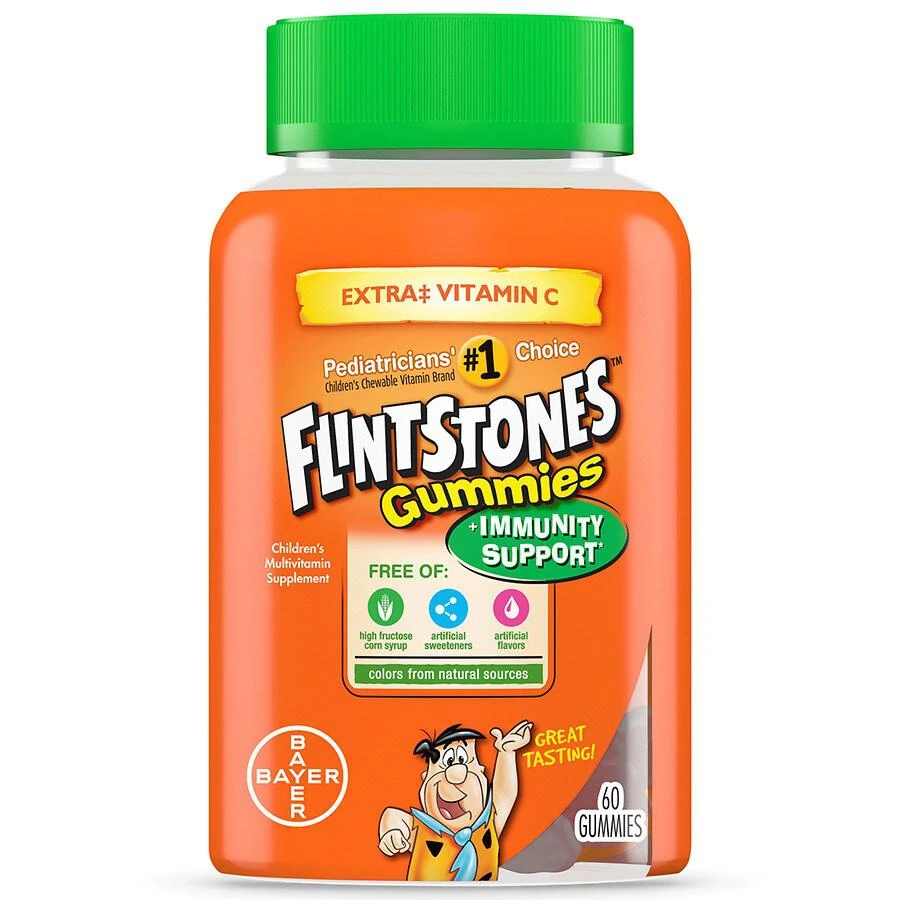 商品Flintstones|Flintstones Immunity Support + C 儿童综合维生素软糖,价格¥33,第1张图片