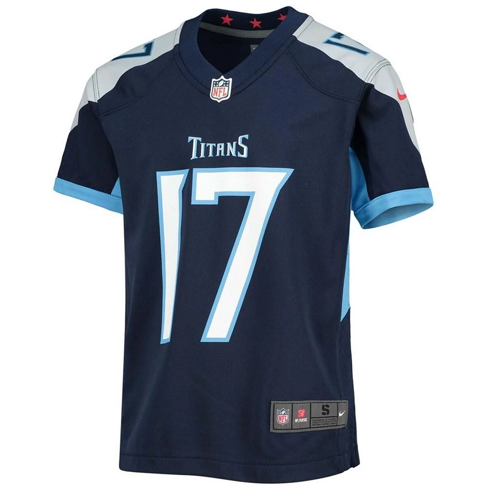 商品NIKE|Big Boys and Girls Ryan Tannehill Navy Tennessee Titans Game Jersey,价格¥676,第3张图片详细描述