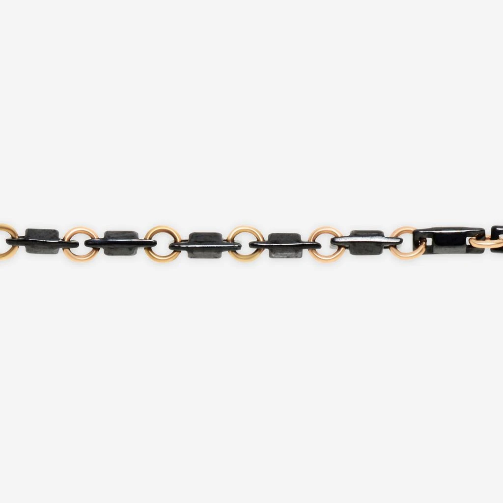 商品SuperOro|SuperOro 18K Rose Gold And Ceramic, Link Bracelet 62406,价格¥2481,第4张图片详细描述