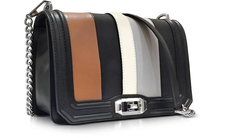 商品Rebecca Minkoff|Rebecca Minkoff 黑色和杏色皮革小号Love斜挎包,价格¥1676,第2张图片详细描述