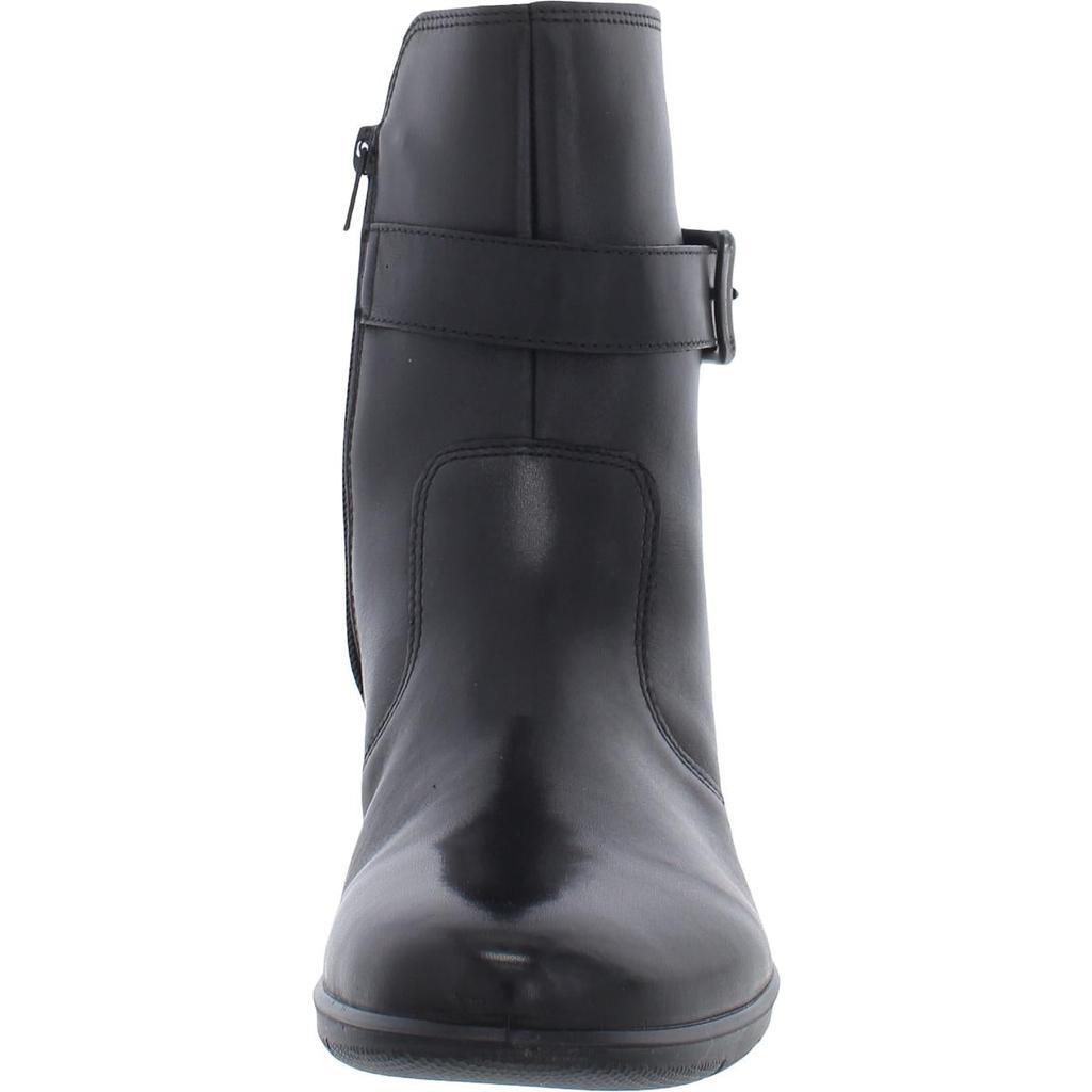 商品ECCO|ECCO Womens Leather Ankle Wedge Boots,价格¥530,第5张图片详细描述