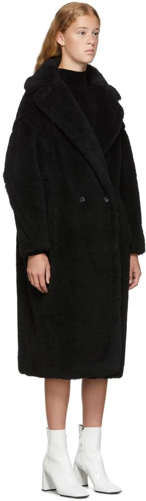 商品Max Mara|Black Teddy Bear Coat,价格¥28767,第2张图片详细描述