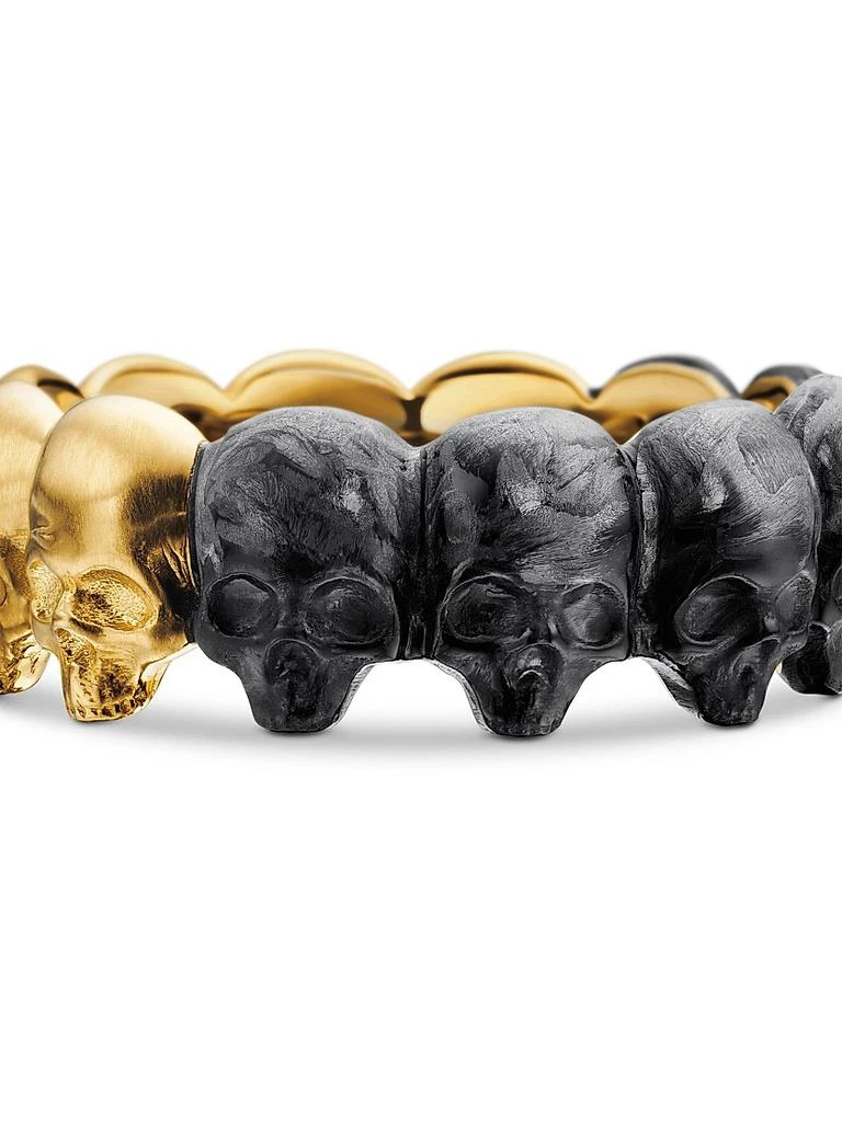 Memento Mori Skull Band Ring in 18K Yellow Gold 商品