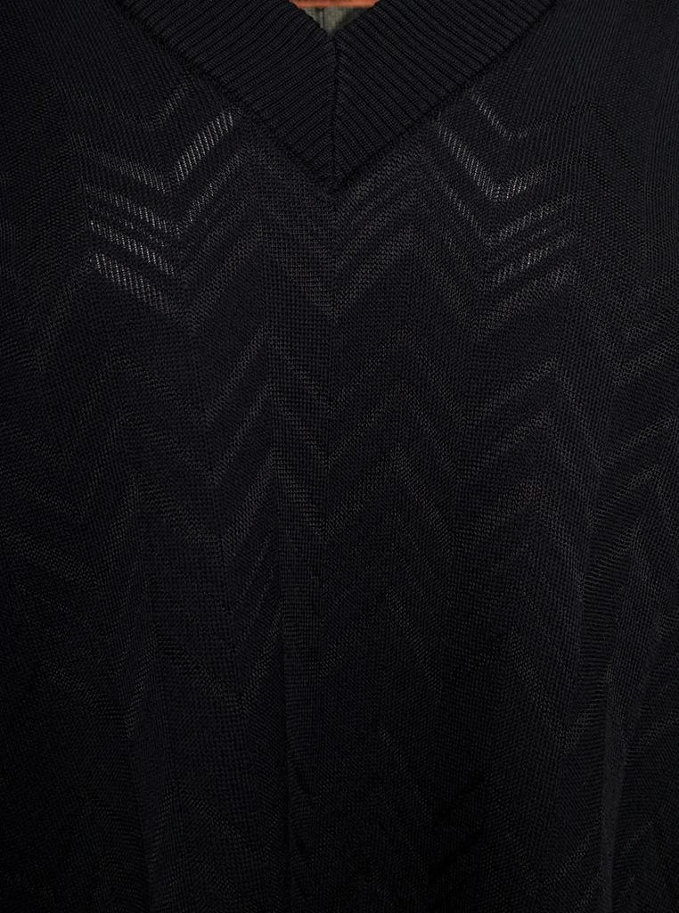 商品MISSONI SPORT|WOOL VISCOSE SOLID COLORED CHEVRON V NECK PULL,价格¥5230,第3张图片详细描述