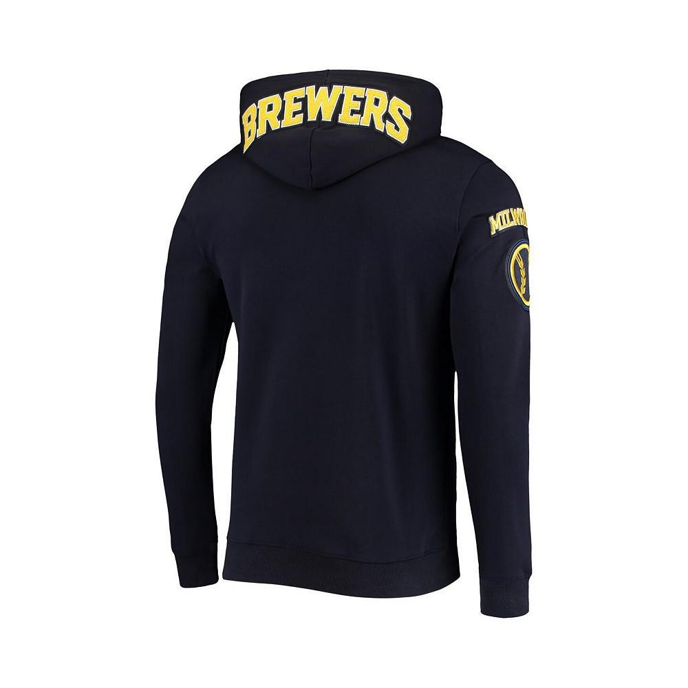 商品Pro Standard|Men's Navy Milwaukee Brewers Team Logo Pullover Hoodie,价格¥523,第5张图片详细描述