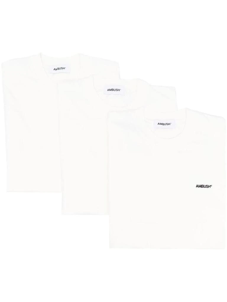 商品Ambush|AMBUSH Logo print t-shirt - 3 pack,价格¥2416,第1张图片