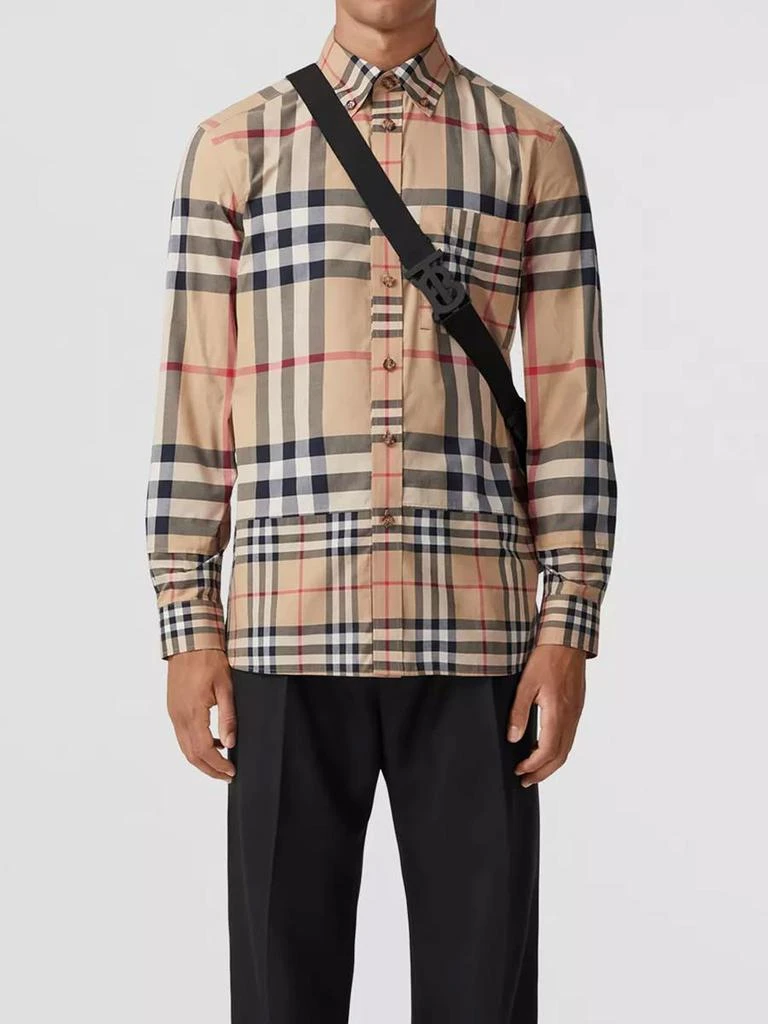 商品Burberry|Check cotton shirt,价格¥3018,第1张图片
